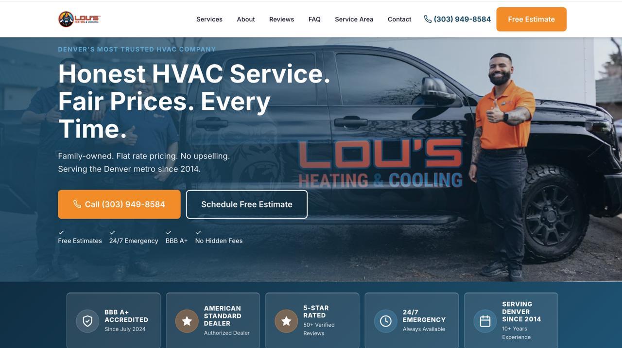 Lou's Heating & Cooling screenshot